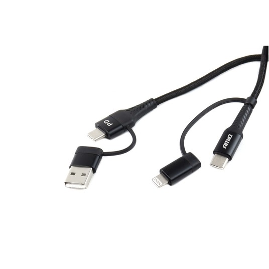 Kabel USB USB-C 3w1 iphone Lightning USB -photo number 4
