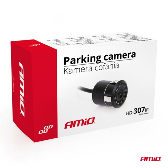 Kamera cofania parkowania HD-307-IR Night Vision 18 mm AMIO-02164 -zdjęcie numer 2