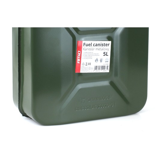 Kanister metalowy na paliwo 5L AMIO-02487 -zdjęcie numer 4