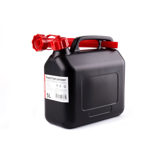 Kanister plastikowy, czarny 5L AMiO-02887 -zdjęcie numer 1