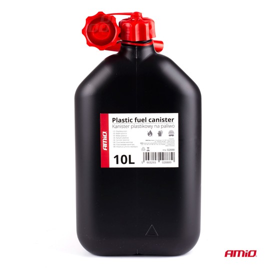Kanister plastikowy na paliwo 10L AMIO-02888 -zdjęcie numer 5