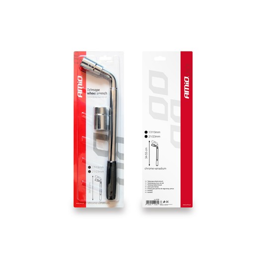 Klucz do kół teleskopowy TWW 17 mm 19mm 21 mm 23 mm AMIO-01038 -zdjęcie numer 2