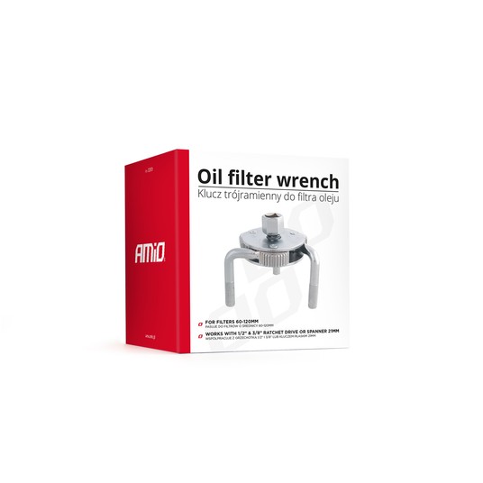 Klucz trójramienny do filtra oleju OILW-D AMIO-02509 -zdjęcie numer 2