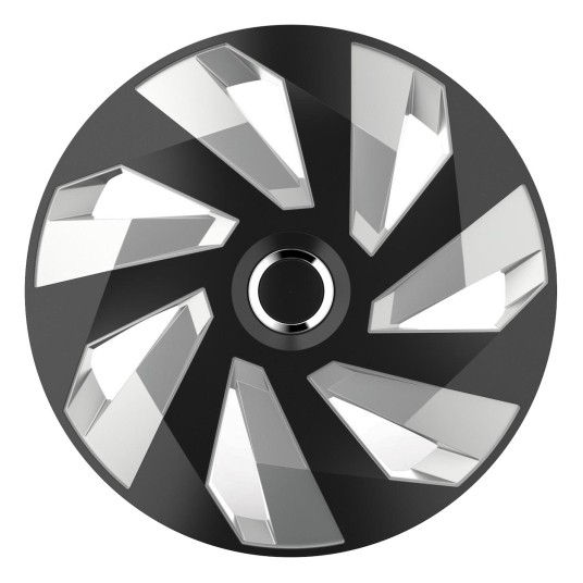 Kołpak / Wheel Cover Vector RC SILVER&BLACK 16" -zdjęcie numer 1