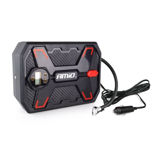 Kompresor samochodowy cyfrowy LCD LED 12V ACOMP-11 AMIO-02384 -zdjęcie numer 1