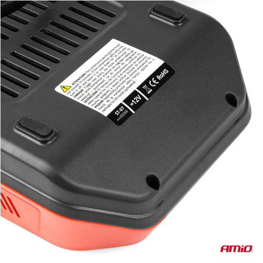 Kompresor samochodowy cyfrowy pompka 12V LED LCD AMIO-03268 -zdjęcie numer 6