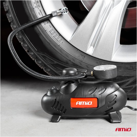 Kompresor samochodowy mini 12V ACOMP-07 AMIO-02181 -zdjęcie numer 5