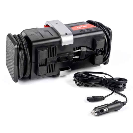 Kompresor samochodowy pompka 12V 230V ACOMP-02 AMIO-01134 -zdjęcie numer 8