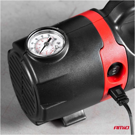 Kompresor samochodowy pompka 12V 230V ACOMP-09 AMIO-02383 -zdjęcie numer 3