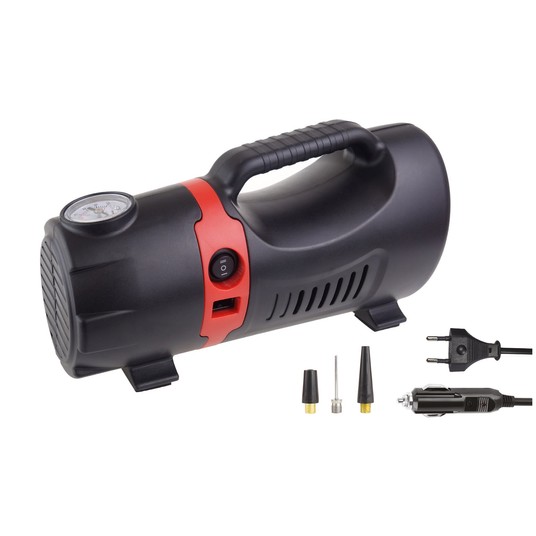 Kompresor samochodowy pompka 12V 230V ACOMP-09 AMIO-02383 -zdjęcie numer 1