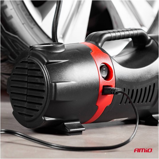 Kompresor samochodowy pompka 12V 230V ACOMP-09 AMIO-02383 -zdjęcie numer 4
