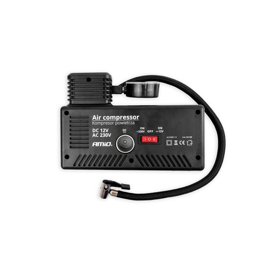 Kompresor samochodowy pompka 12V 230V ACOMP-13 AMIO-02188 -zdjęcie numer 2