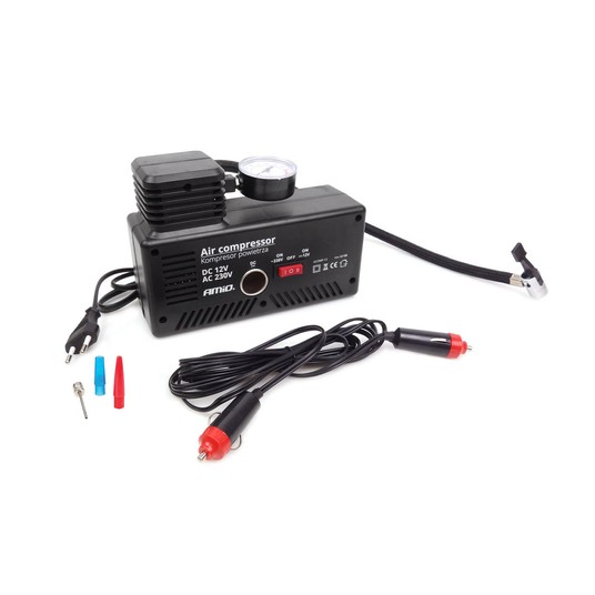 Kompresor samochodowy pompka 12V 230V ACOMP-13 AMIO-02188 -zdjęcie numer 1