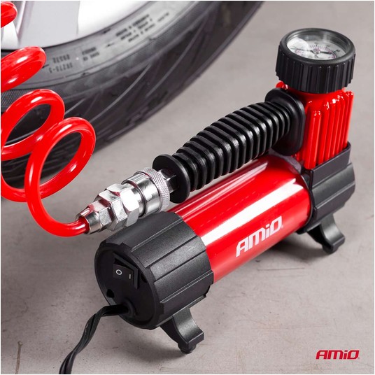 Kompresor samochodowy pompka 12V ACOMP-05 AMIO-02179 -zdjęcie numer 4