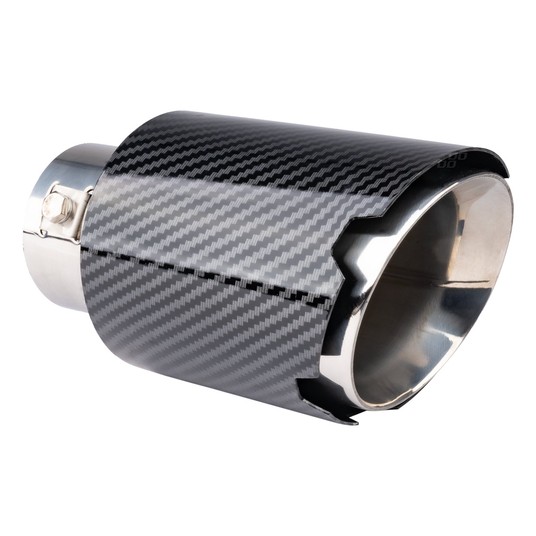 Końcówka tłumika wydechu stal nierdzewna carbon AMIO-04065 -zdjęcie numer 1