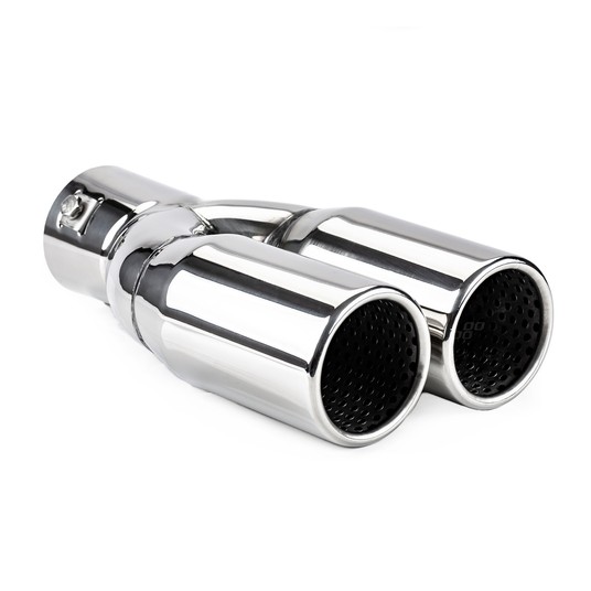 Końcówka tłumika wydechu stal nierdzewna MT 004 chrom AMIO-01304 -zdjęcie numer 1