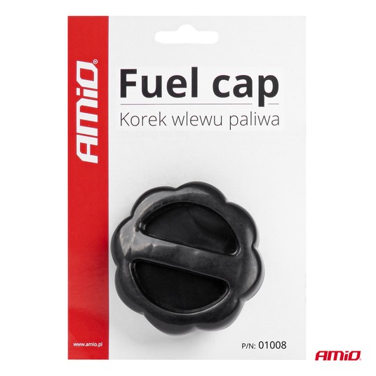 Korek wlewu paliwa uniwersalny z zawieszką z kodem EAN AMIO-01008EAN -zdjęcie numer 2