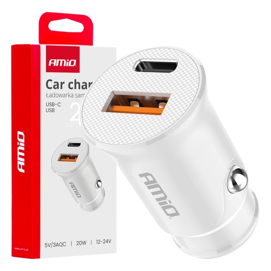 Ład. samoch. USB-A + USB-C 20W -photo number 1