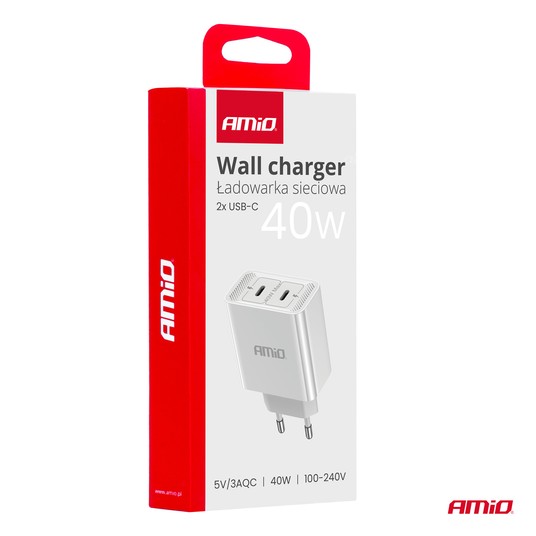 Ład. sieciowa 230V 2x USB-C 40W -photo number 2