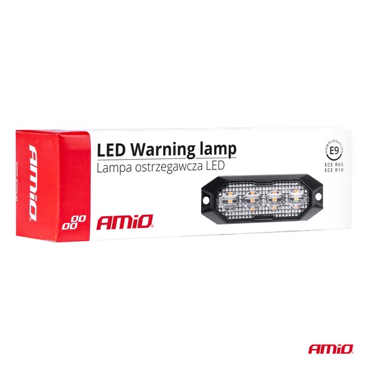 Lampa błyskowa płaska 4x3W LED R65 R10 12V 24V -photo number 2