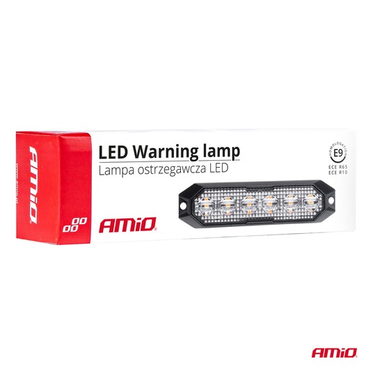 Lampa błyskowa płaska 6x3W LED R65 R10 12V 24V -photo number 2