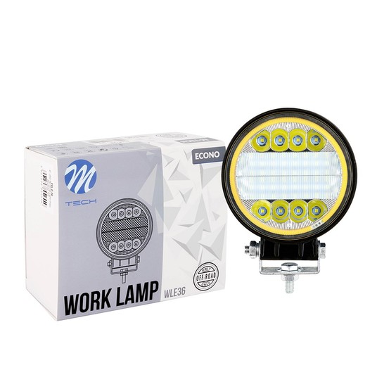 Lampa Robocza 4" 38xSMD3030 + Halo - Round 38W -photo number 1