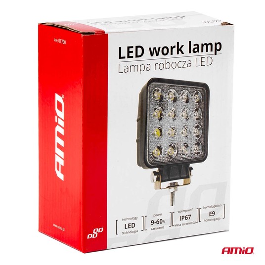 Lampa robocza AWL05 16 LED FLAT 9-60V -zdjęcie numer 6
