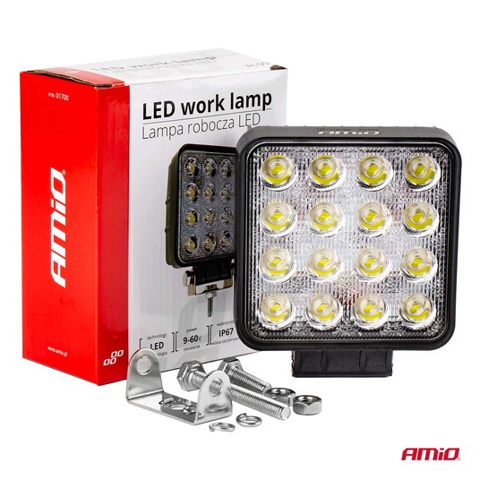 Lampa robocza AWL05 16 LED FLAT 9-60V -zdjęcie numer 1