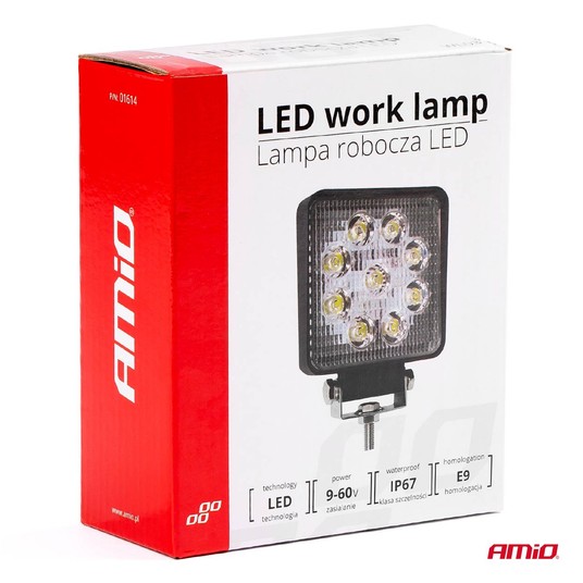 Lampa robocza AWL07 9 LED FLOOD 9-36V -zdjęcie numer 5
