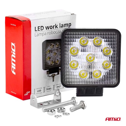 Lampa robocza AWL07 9 LED FLOOD 9-36V -zdjęcie numer 1
