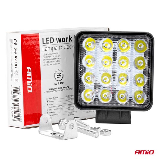 Lampa robocza AWL10 16LED FLOOD 9-36V -zdjęcie numer 1