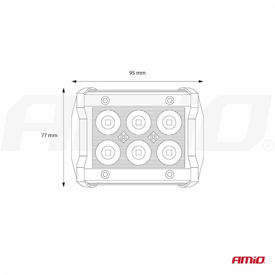 Lampa robocza AWL17 6LED FLOOD 9-36V -zdjęcie numer 7