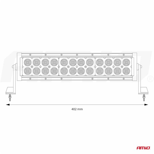 Lampa robocza AWL23 panelowa 24LED COMBO 9-36V -zdjęcie numer 4