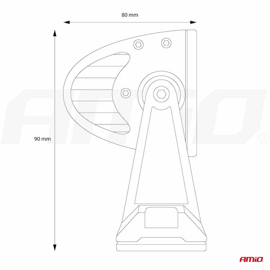 Lampa robocza AWL25 panelowa 60LED COMBO 9-36V -zdjęcie numer 3
