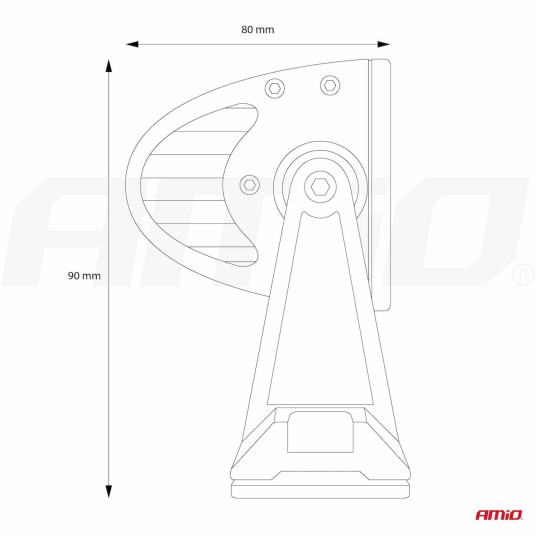 Lampa robocza AWL26 panelowa 80LED COMBO 9-36V -zdjęcie numer 3