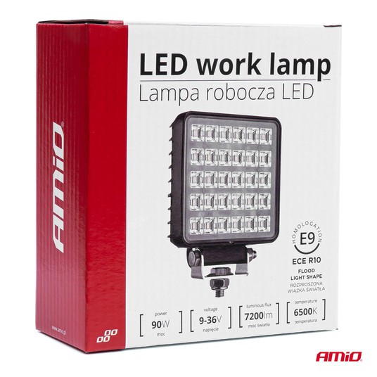Lampa robocza halogen LED szperacz AWL34 30 LED z włącznikiem AMIO-03245 -zdjęcie numer 3