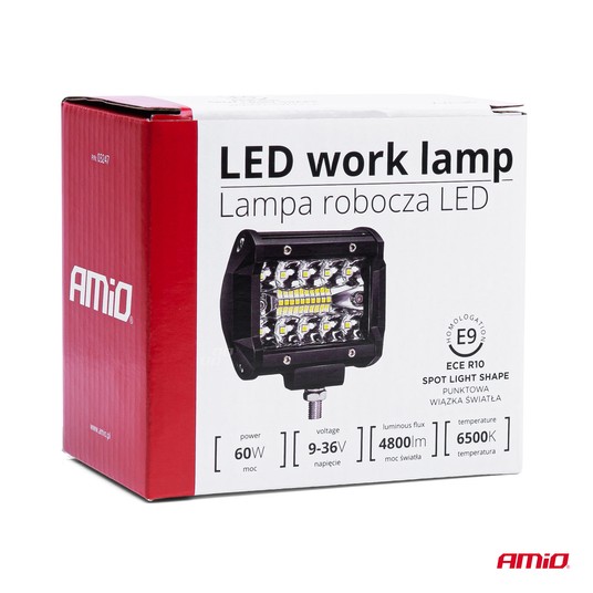 Lampa robocza halogen LED szperacz AWL36 20 LED AMIO-03247 -zdjęcie numer 2