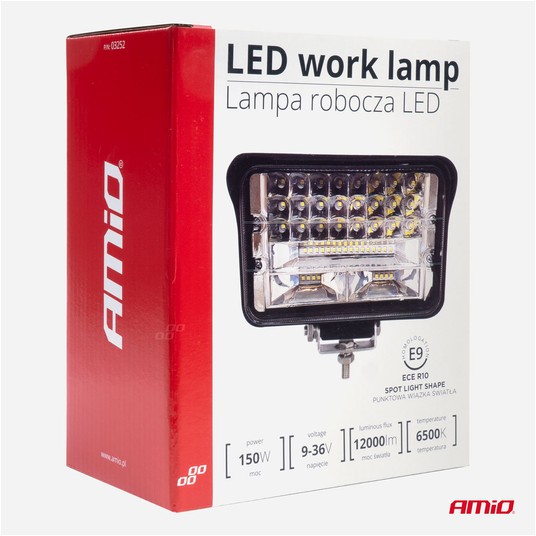 Lampa robocza halogen LED szperacz AWL41 50 LED AMIO-03252 -zdjęcie numer 2