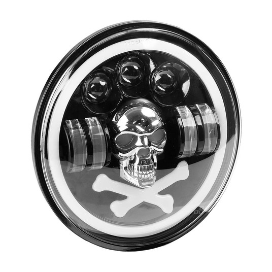 Lampa robocza LED SKULL czaszka dodatkowa ozdobna -zdjęcie numer 6