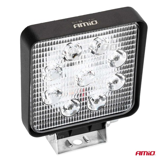 Lampa robocza LED szperacz AWL07 9 LED 12V 24V AMIO-02421 -zdjęcie numer 8