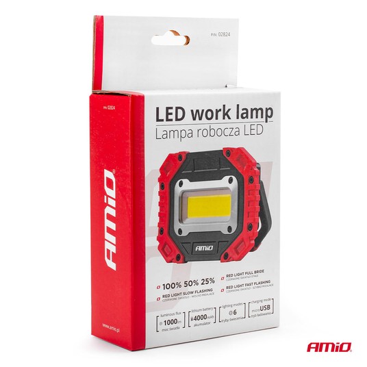 Lampa robocza LED WT14 naświetlacz AMIO-02824 -zdjęcie numer 2