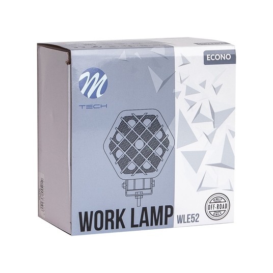 Lampa Robocza M-TECH ECONO WLE52 - 4" 9x3W Hex 27W 12-30V 4D Spot -zdjęcie numer 2