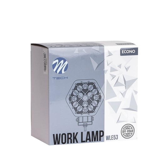 Lampa Robocza M-TECH ECONO WLE53 - 4" 16x3W Hex 48W 12-30V 4D Spot -zdjęcie numer 2