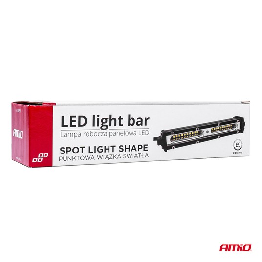 Lampa robocza panelowa slim LED BAR 18 cm 9-36V AMIO-03259 AWL48 -zdjęcie numer 2