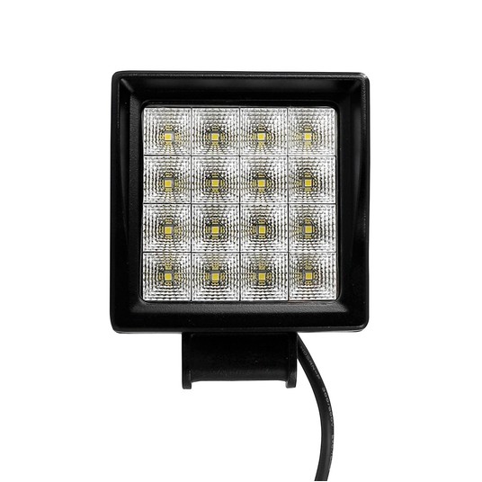Lampa robocza - Square 16x3W LED 48W 10-32V, flood -photo number 6