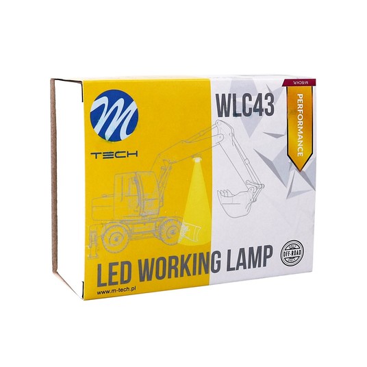Lampa robocza - Square 16x3W LED 48W 10-32V, flood -photo number 4