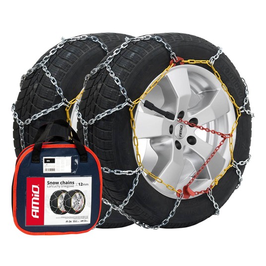 Łańcuchy śniegowe 12 mm KN-50 AMIO-02110 -zdjęcie numer 1