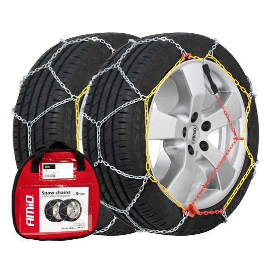 Łańcuchy śniegowe Ö-Norm 9mm + BAG KNS-120 AMIO-02321 -zdjęcie numer 1