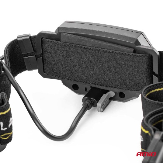 Latarka lampa czołowa LED LH04 AMIO-02826 -zdjęcie numer 4
