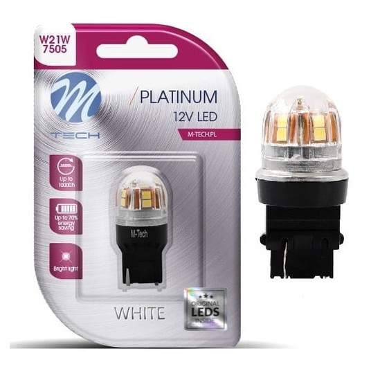 LB828W-01B -T20 W21W 12-24V 15x2835SM Canbus White -photo number 1